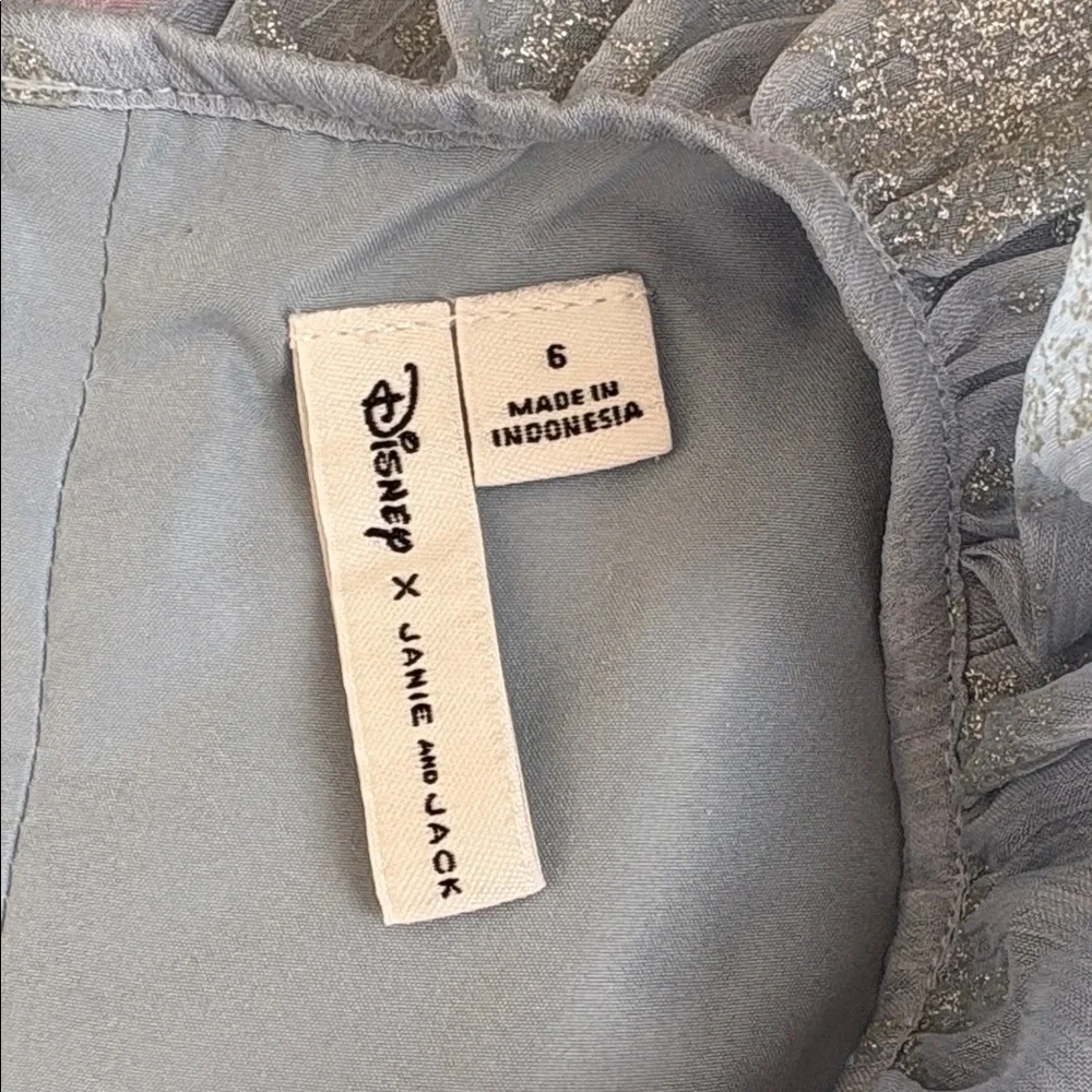 Disney x Janie and Jack Blue Gray Elsa Dress - Picture 4 of 8